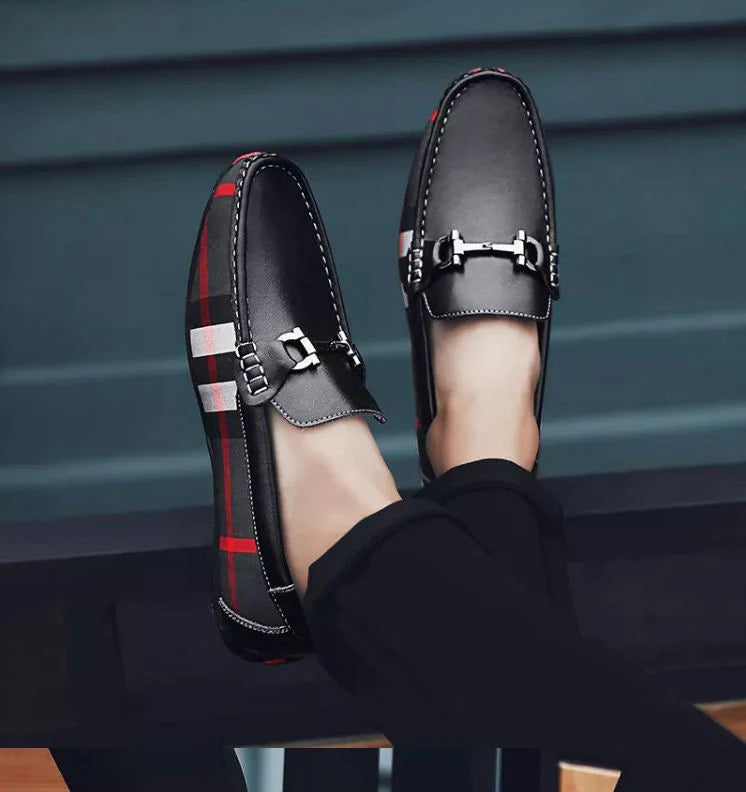 Checkmate Checker Loafers for Men